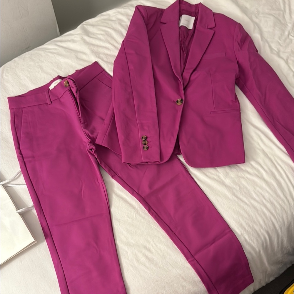 Vibrant Pink Suit Set